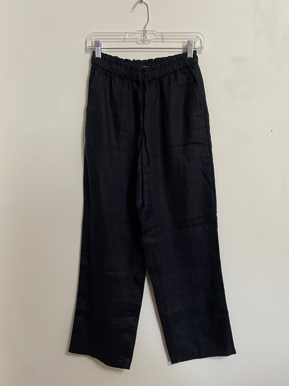 J.Crew Soleil Linen Pants in Black